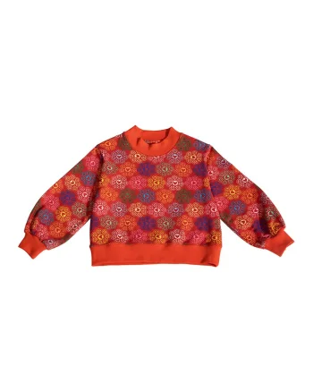 Bluza de trening cu decolteu la baza gatului, din amestec de bumbac, Multicolor
