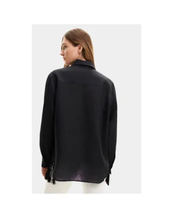 Camasa dama,  Negru, Viscoza, Negru