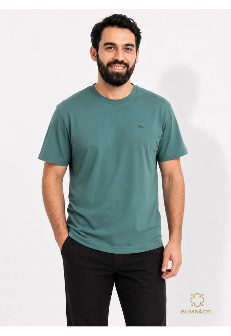 Tricou barbati din bumbac, casual si confortabil, Verde