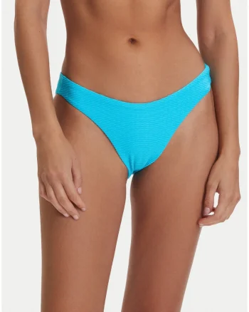 Chilot de bikini,  reversibil, albastru, poliamida si elastan