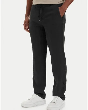 Pantaloni Chino Barbati,  Regular fit, Negru