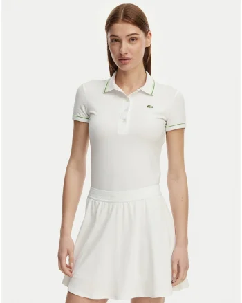 Tricou dama,  alb si verde, bumbac si modal, maneca scurta