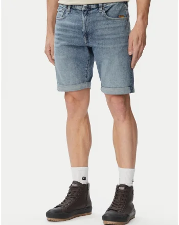 Pantaloni scurti barbati,  denim, casual, albastru, bumbac