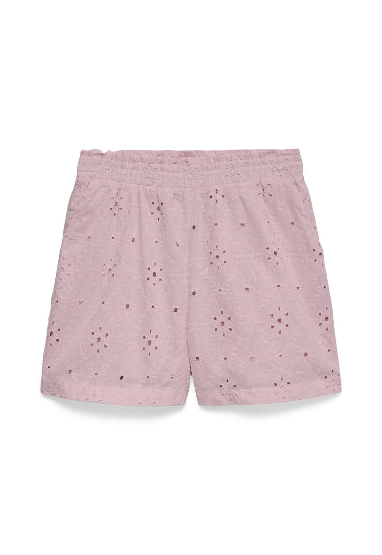Pantaloni scurti dama,  regular fit, bumbac organic, Roz
