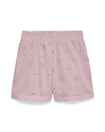 Pantaloni scurti dama,  regular fit, bumbac organic, Roz