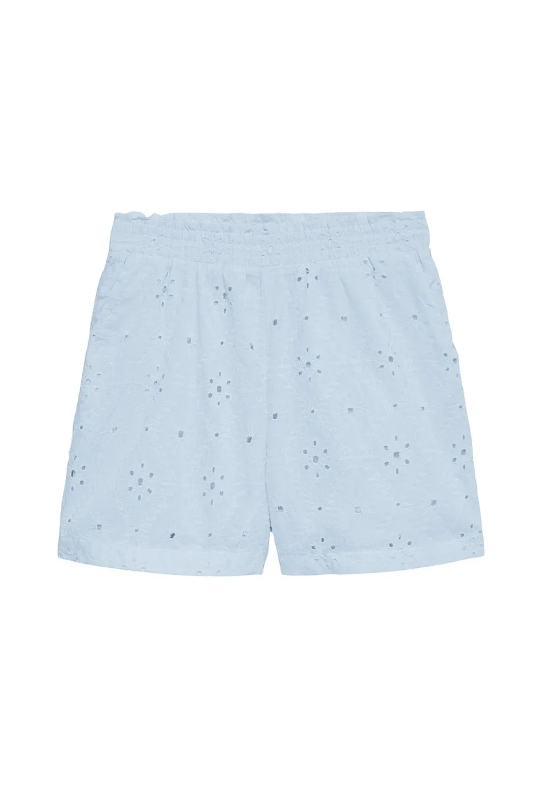 Pantaloni scurti dama,  regular fit, bumbac organic, Albastru