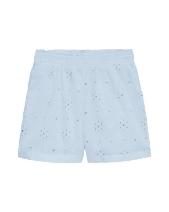 Pantaloni scurti dama,  regular fit, bumbac organic, Albastru
