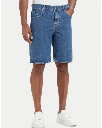 din denim pentru barbati,  albastru, regular fit, bumbac, Albastru