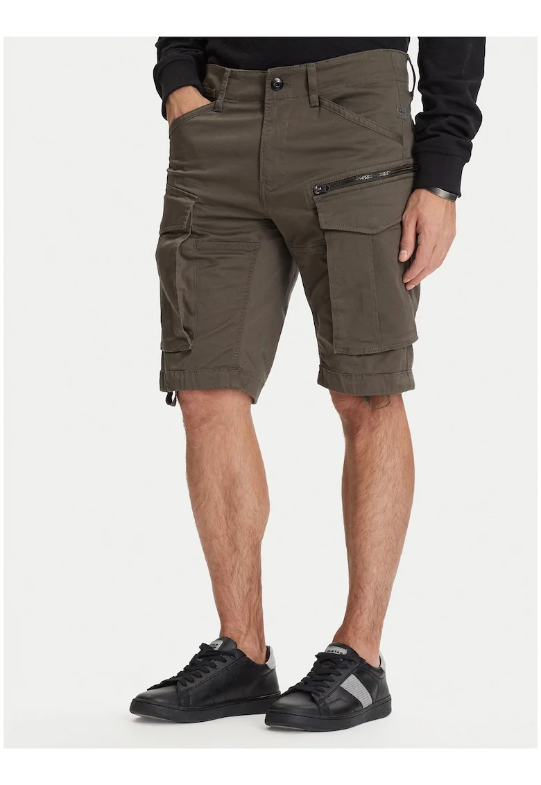 Pantaloni scurti barbati,  verde, bumbac organic, casual