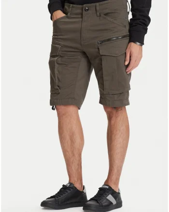 Pantaloni scurti barbati,  verde, bumbac organic, casual