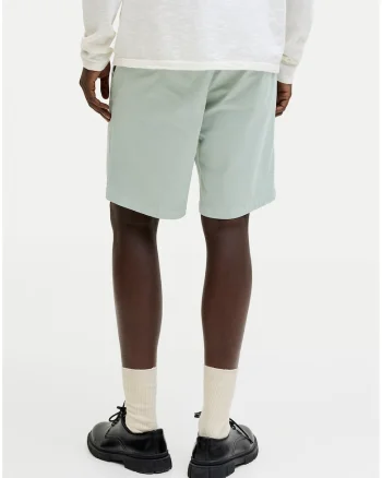 Pantaloni scurti barbati,  casual, albastru, bumbac organic
