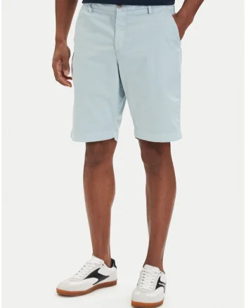 Pantaloni scurti barbati,  casual, bumbac, Albastru