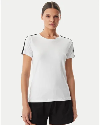 Tricou dama,  alb, bumbac, croiala regular fit