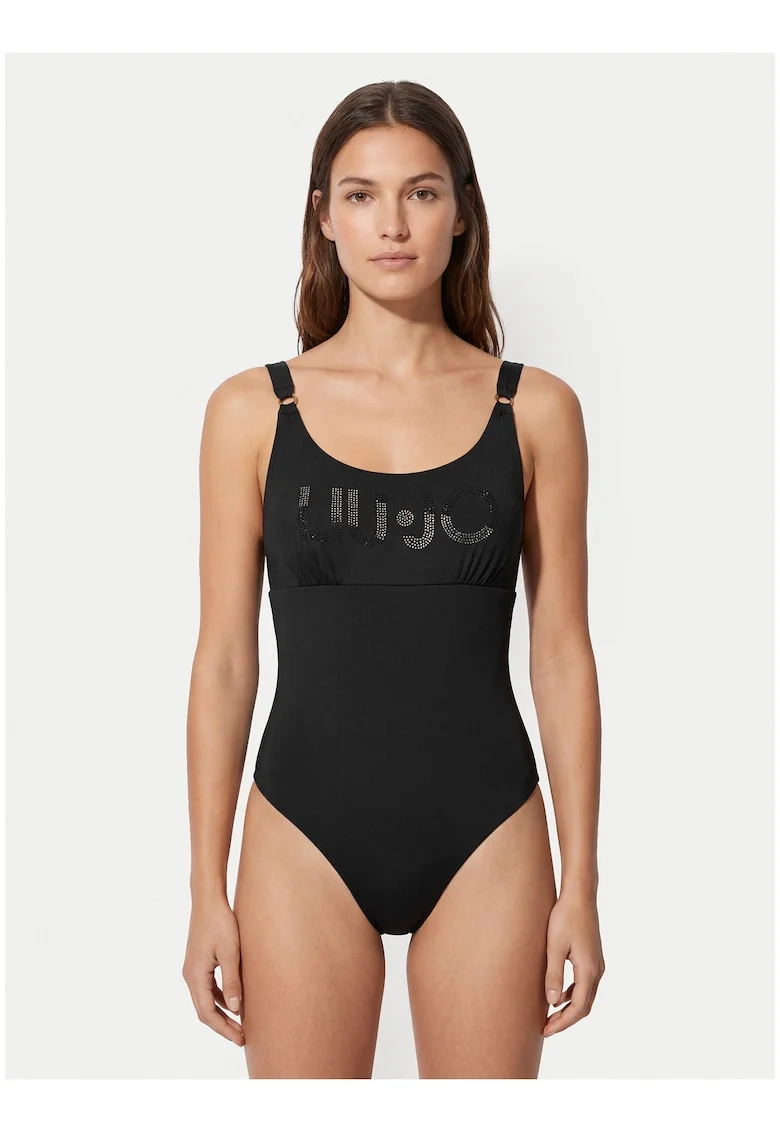 Costum de baie dama,  negru, grafic, poliamida