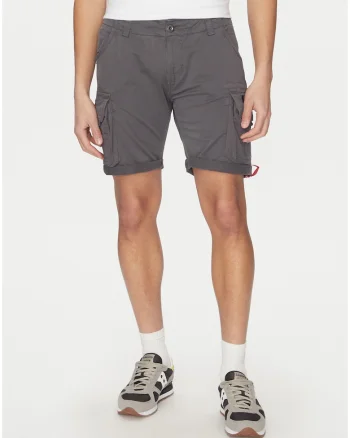 Pantaloni scurti barbati,  bumbac, Gri