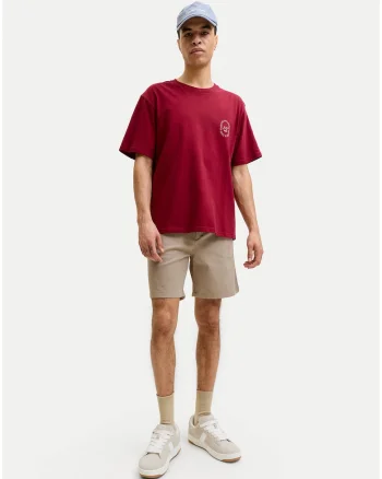 Pantaloni scurti barbati,  bleumarin, bumbac si poliester reciclat, casual