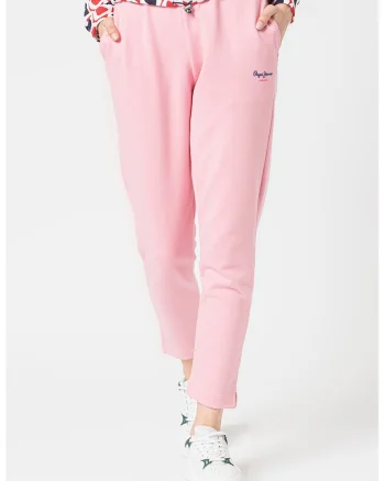 Pantaloni sport cu snur in talie Calista, Roz
