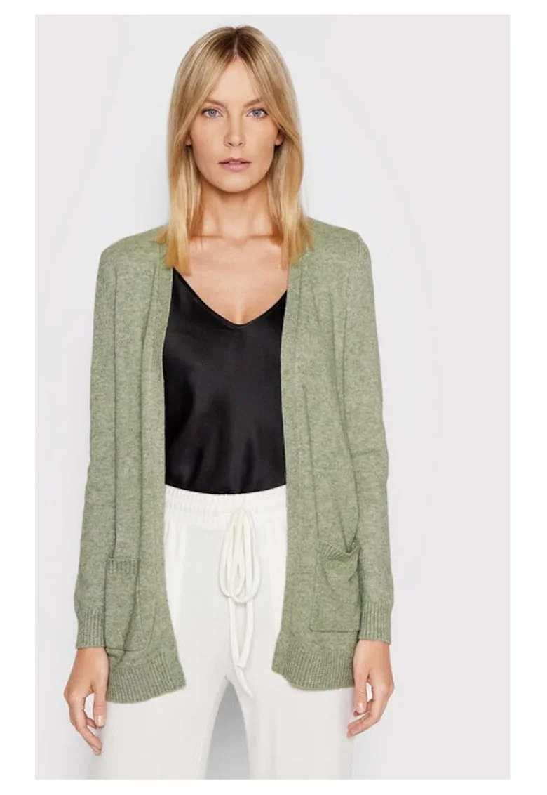 Cardigan Lesly 15174274 Verde Regular Fit, Viscoza, Verde