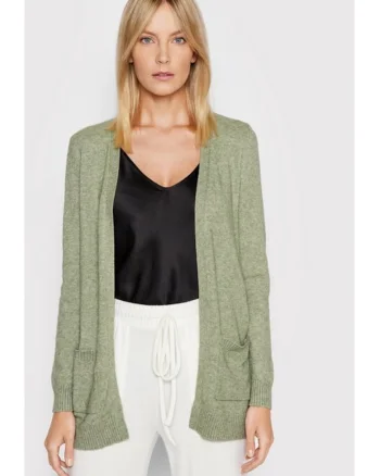 Cardigan Lesly 15174274 Verde Regular Fit, Viscoza, Verde