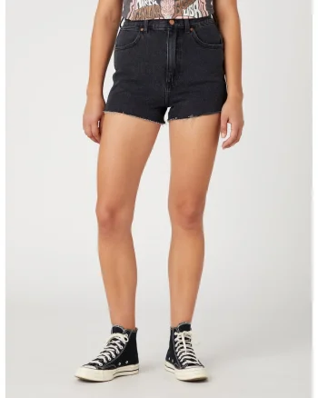 Pantaloni scurti dama,  302750030, Bumbac, Negru, Negru