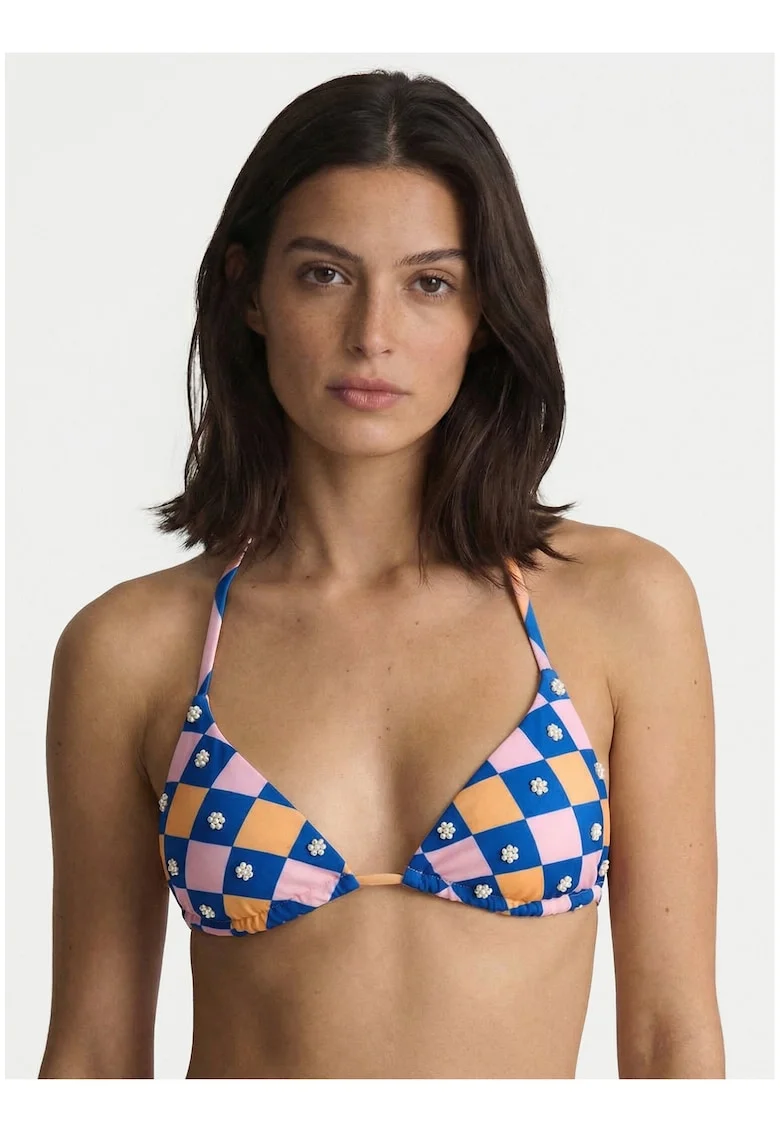 Costum de baie dama,  multicolor, material sintetic, imprimeu grafic