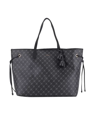 Geanta shopper de piele ecologica Cortina 1.0 Lara, Alb fildes/Albastru inchis