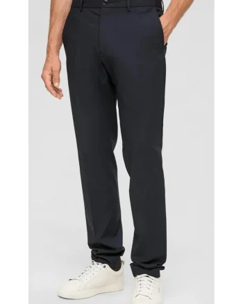 Pantaloni costum barbati cu croiala Regular Fit, Albastru