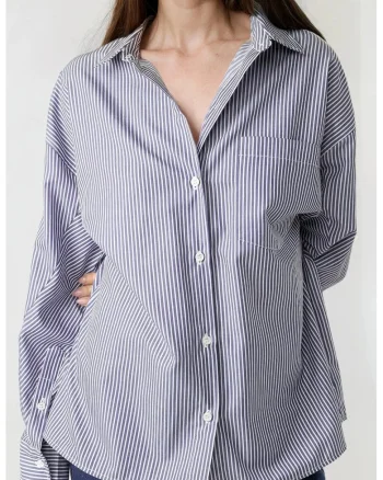 Camasa casual,  albastru textil, Albastru