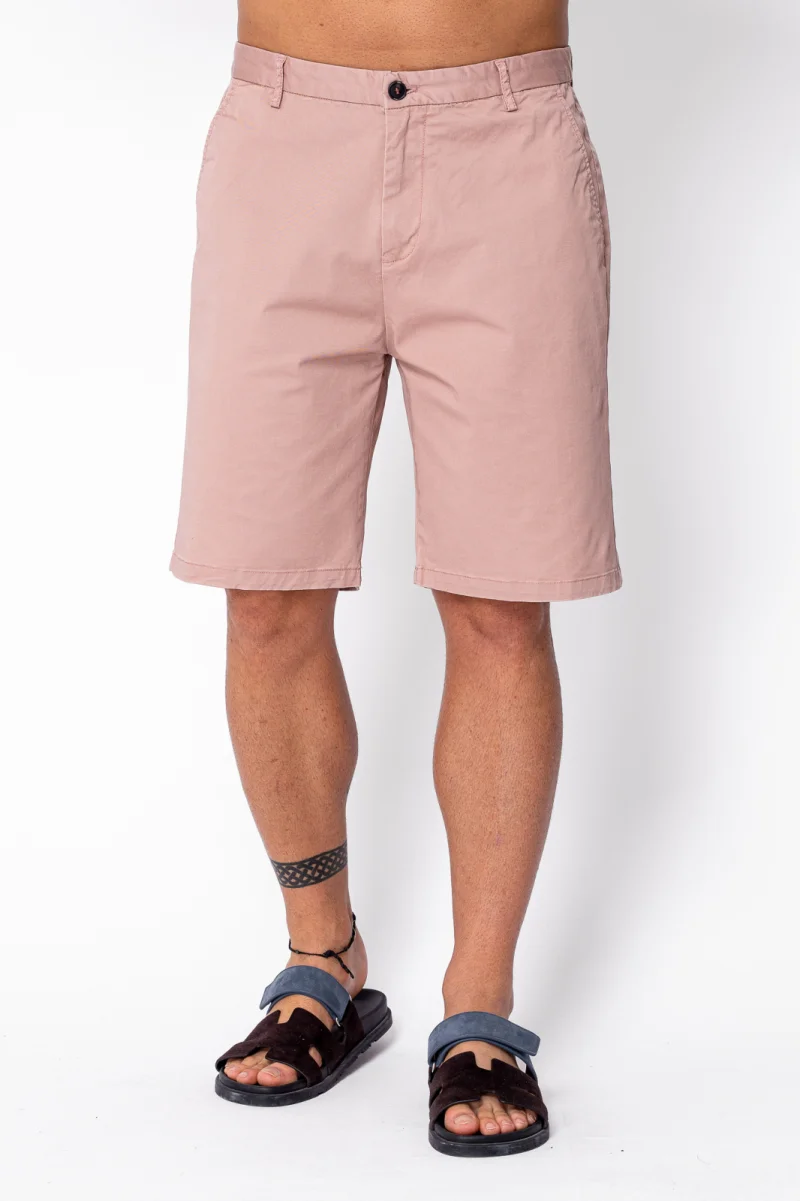Pantaloni scurti cu nasture din bumbac Rose