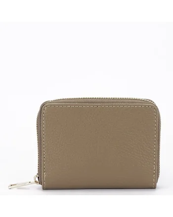 Portofel mic bej taupe din piele naturala 8912 07 18133, Bej