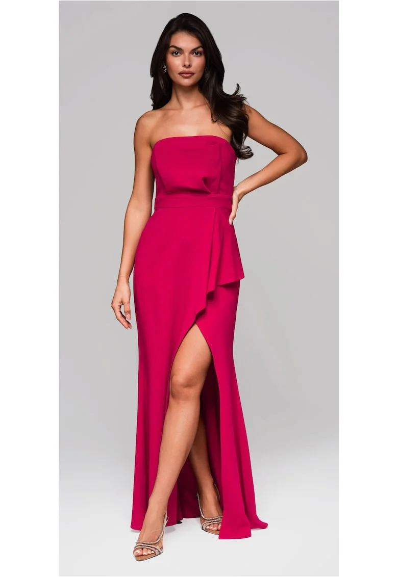 Rochie de seara Maxi  LA-OM-DLR201, Roz inchis