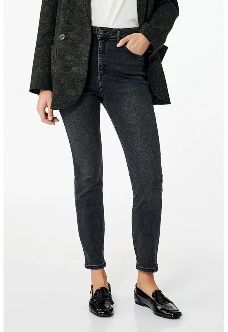 Blugi skinny din amestec de lyocell Carmen, Gri