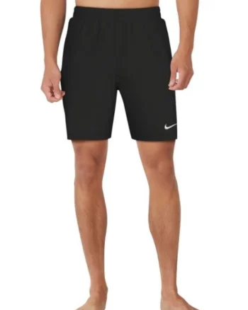 Pantaloni scurti de baie  negru, material sintetic