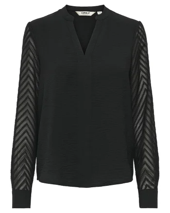 Bluza cu decolteu in V, Verde inchis