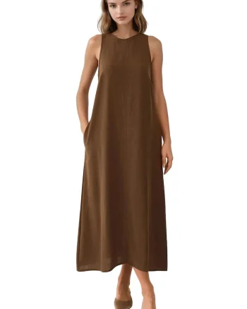 Rochie midi,  Textil, Maro
