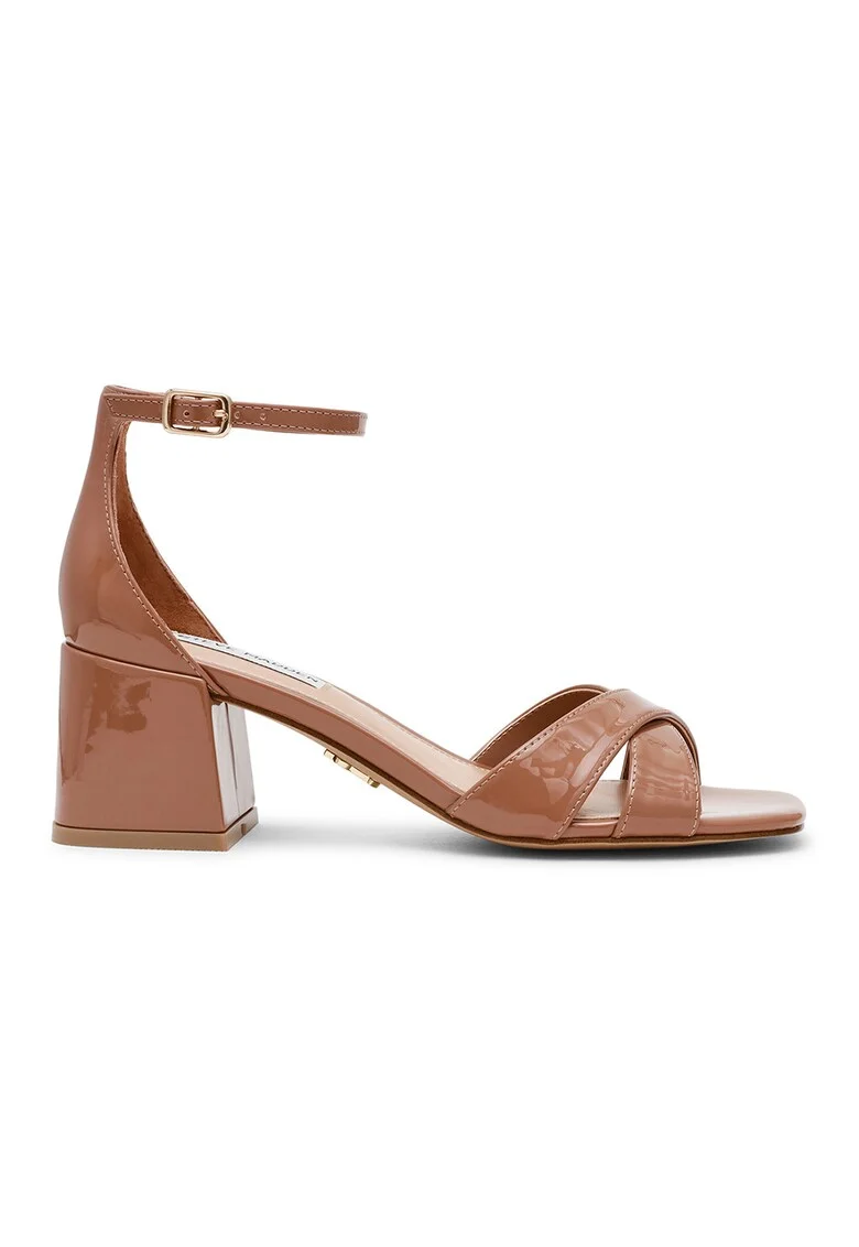 Sandale de piele ecologica Fergie, Caramel