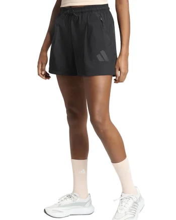 Pantaloni sport scurti cu talie inalta Z.N.E., Gri antracit