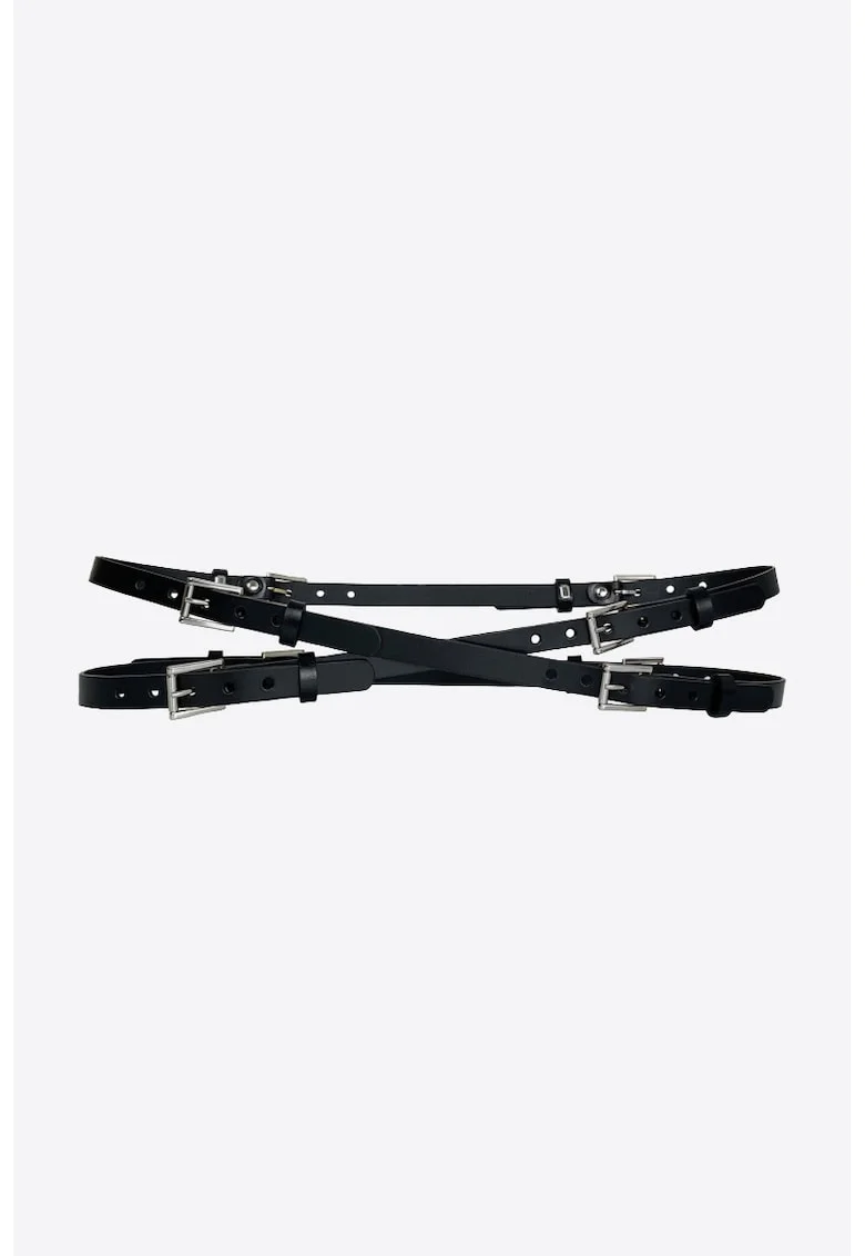 Curea Catarame Multiple, Negru