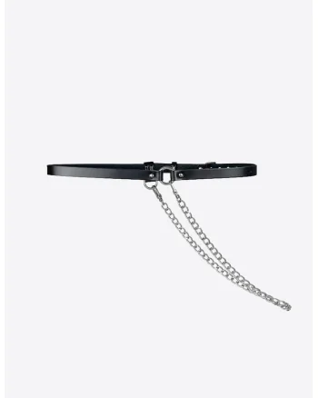 Curea cu Lant Skinny, Negru