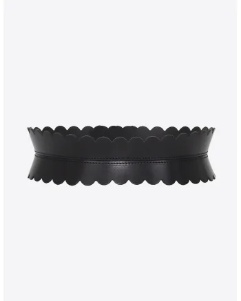 Centura Corset Slim Onduleuri, Negru