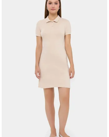 Rochie mini,  Bej, Nylon/Lycra