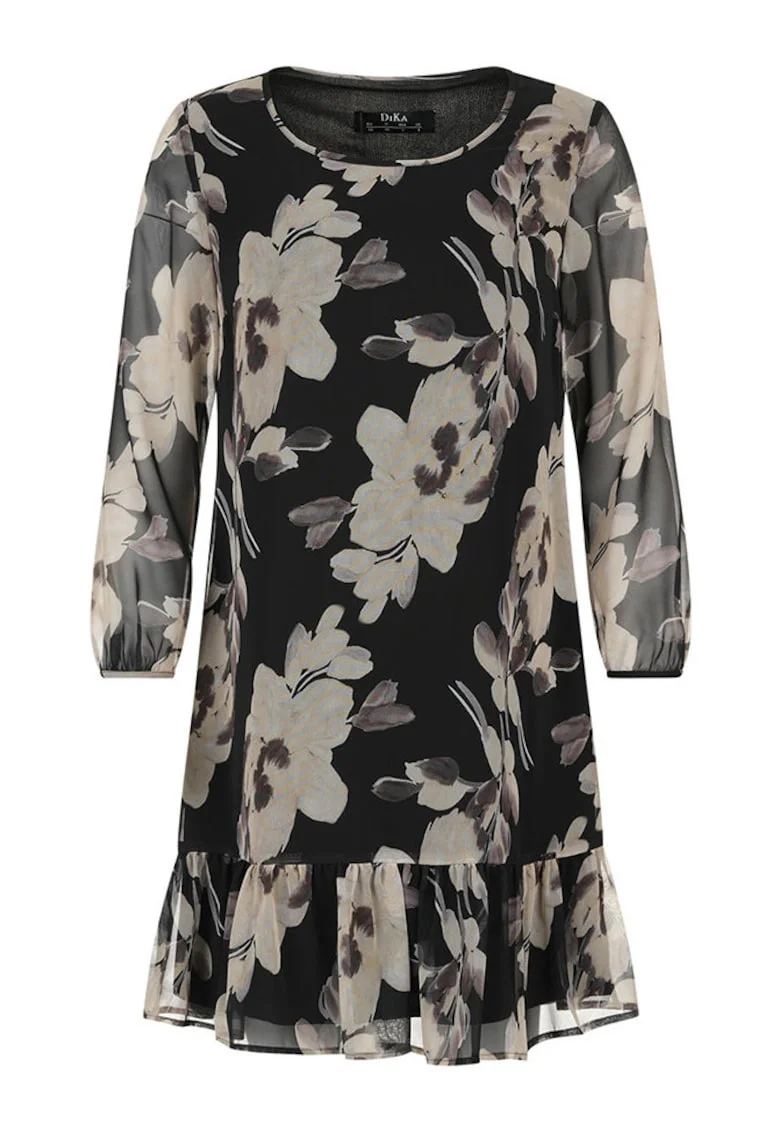 Rochie din chiffon cu imprimeu floral