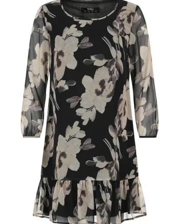 Rochie din chiffon cu imprimeu floral