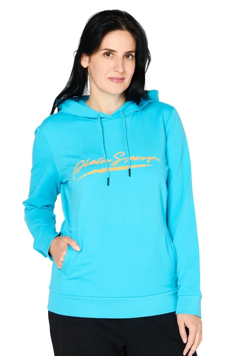 Hanorac dama,  bumbac/elastan, albastru,