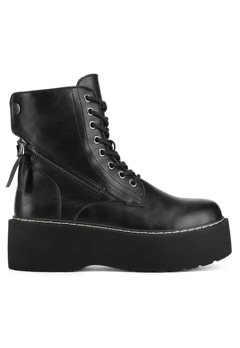 Ghete dama  5905588886952, Sintetic, Negru, Negru