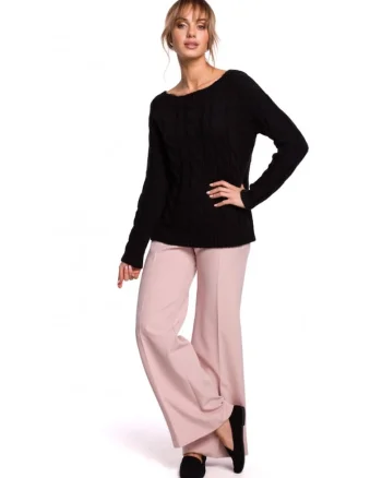 Pulover . Acril. Poliamida. Negru, Negru