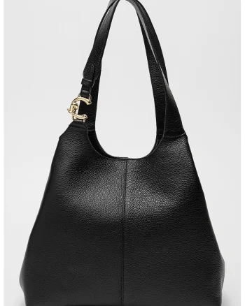 Geanta tote de piele, Negru