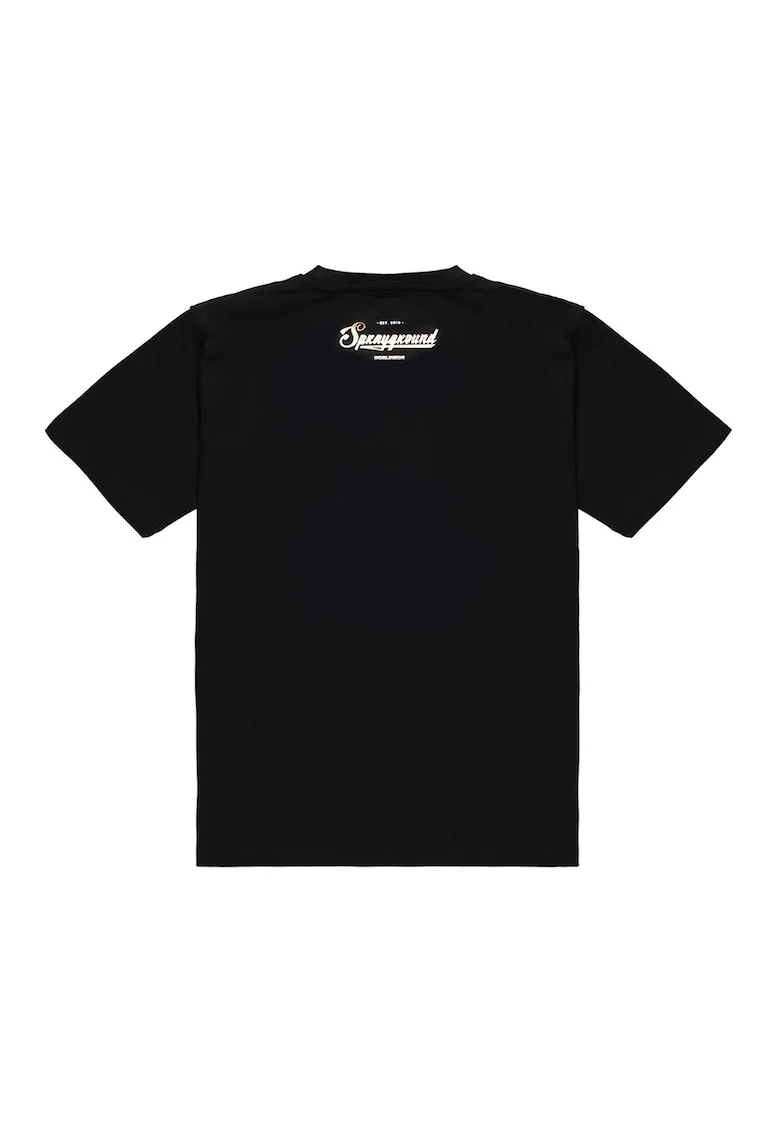Tricou din bumbac cu imprimeu Takeover The Throne, Negru