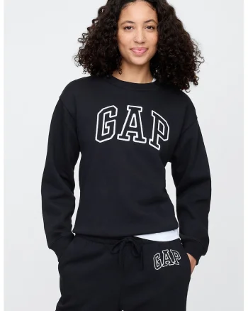 Bluza de trening lejera cu logo, Negru