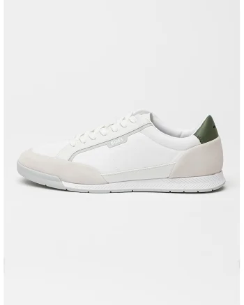 Pantofi sport din material textill Nitan, Alb/Gri cenusiu/Alb murdar